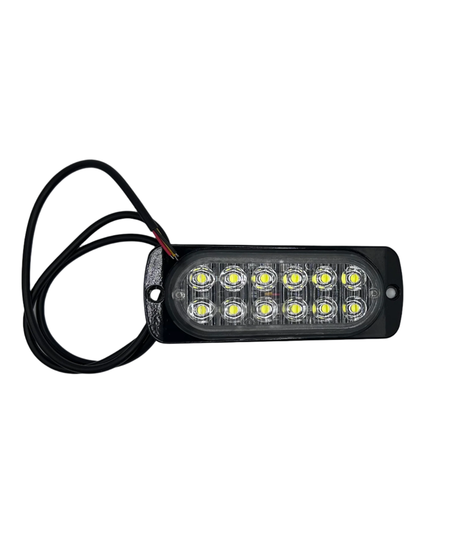 12 LED Waterproof White Strobe light with 15 Patterns