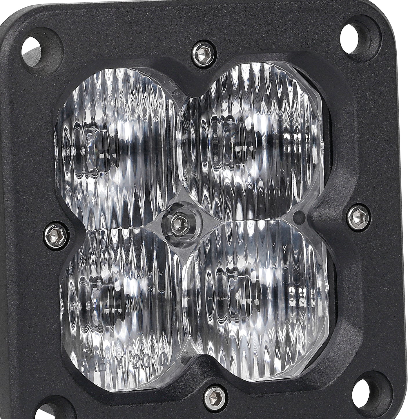 Orion 3" Flush Mount White Driving Light Pair with Amber Backlight