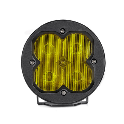 Orion 3" Round Yellow Driving Light Pair with Amber Backlight