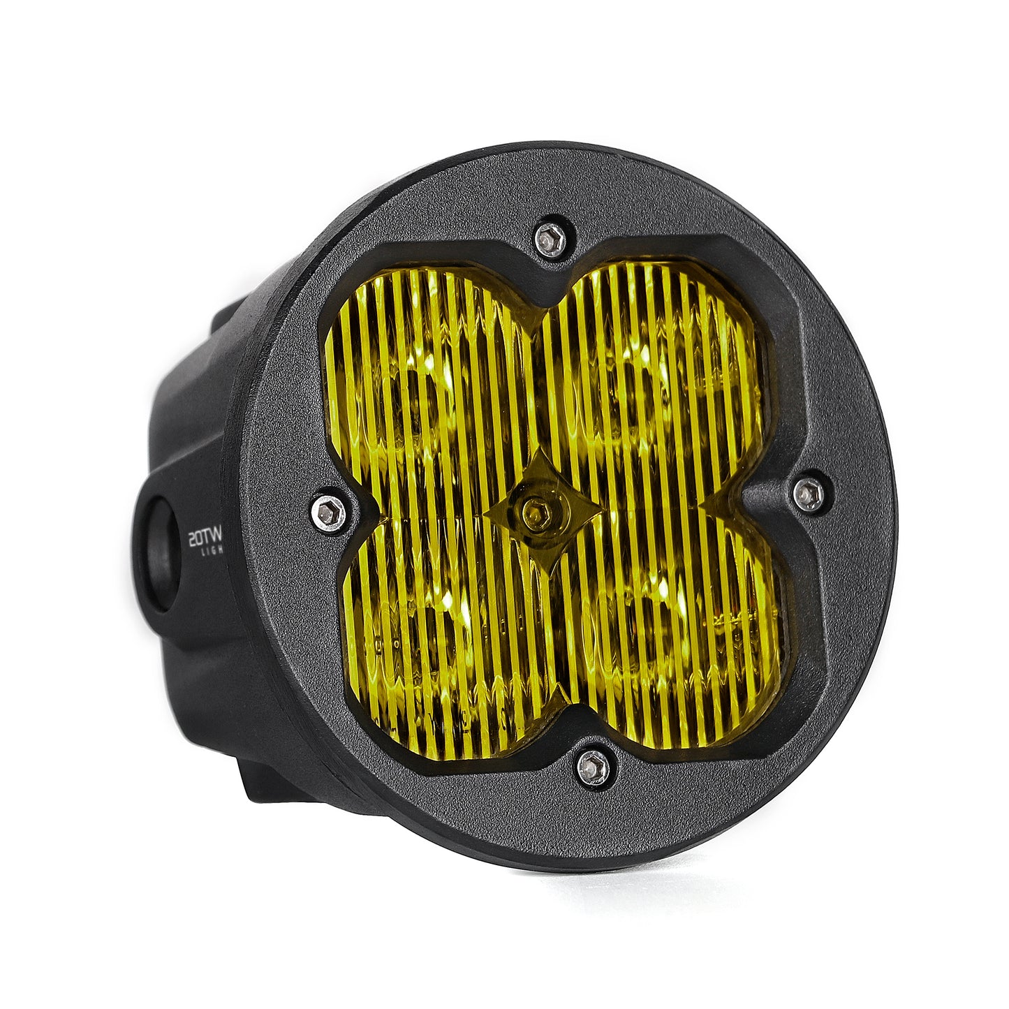 Orion 3" Round Yellow Driving Light Pair with Amber Backlight