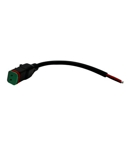 Male DT Plug to bare wires (2-pin)