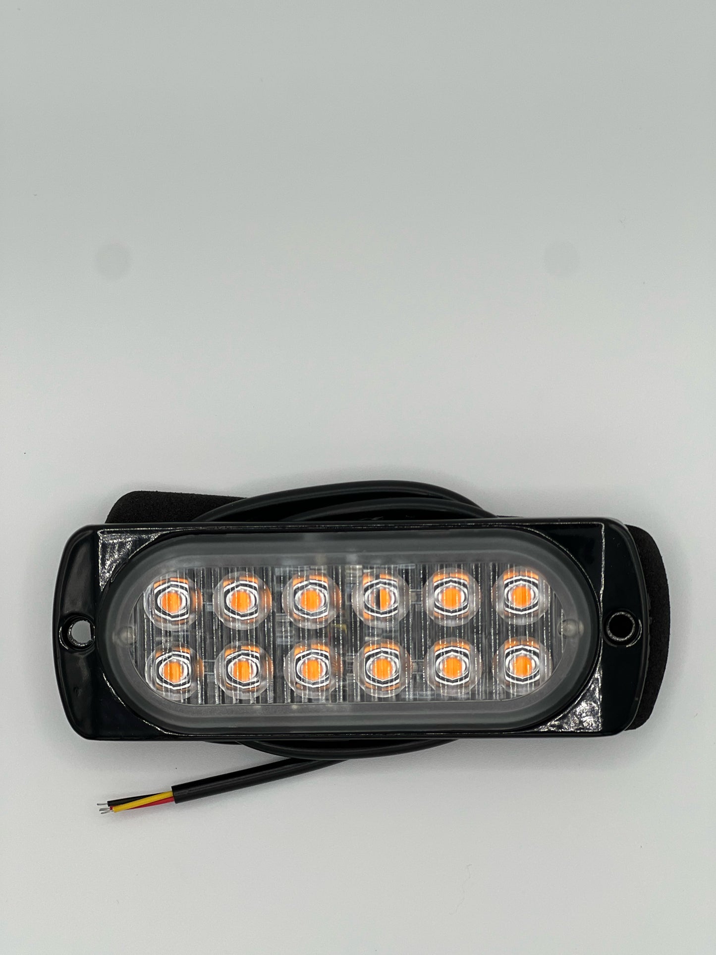 12 LED Waterproof Amber Strobe Light w/15 Flash Patterns